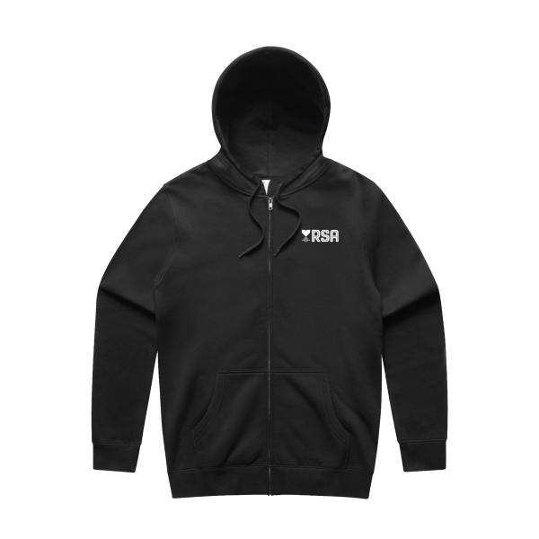 RSA Remember Unisex Hooded Zip Sweat Black - Image 2